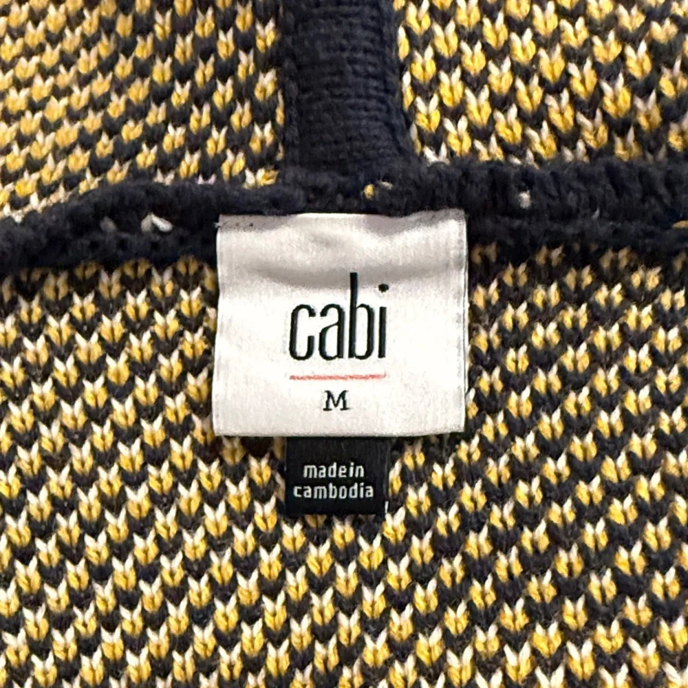 NWOT CAbi Checkered Hooded Sweater Coat, style 4229, size medium - Picture 10 of 14